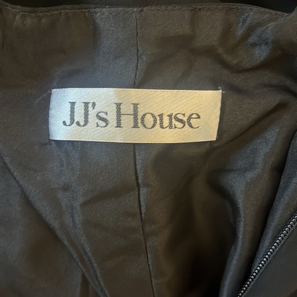 A-line High Neck Floor-Length Chiffon Lace Bridesmaid Dress - Picture 7 of 8